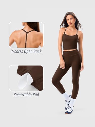 Matching Workout Sets for Women 2 Pieces - Bra Tank & Leggings, Medium - INNO MINT