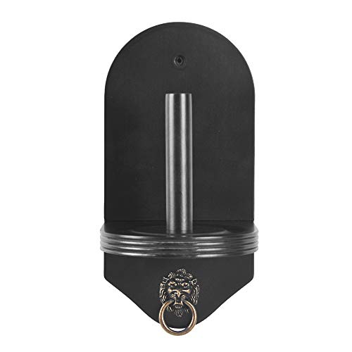 Wall Mounted Wood Cone Chalk Holder for Billiards Pool Table - Black