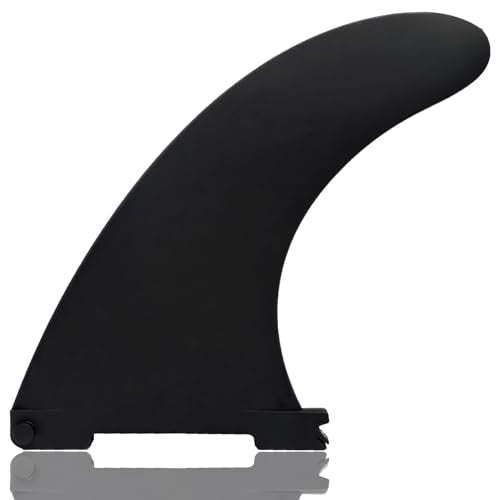Black Paddleboard Fin Replacement - Quick Install, Nylon Fiberglass, Center Fin for SUP