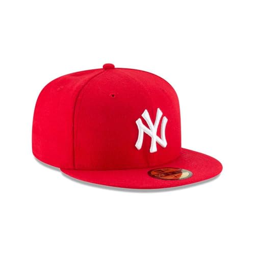 New York Yankees MLB Unisex Cap - Scarlet White 7 1/2 - New Era