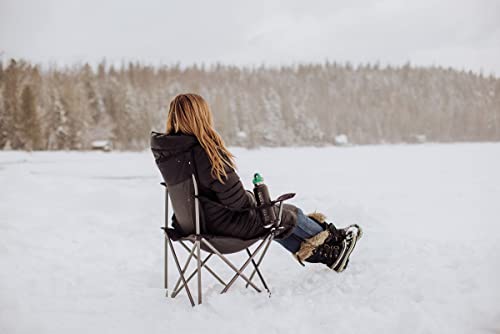 Portable Camping & Beach Chair with Carrying Bag - Black