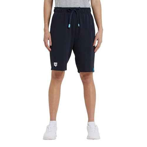 ARENA Bermuda Solid Unisex Shorts, Mens Womens Comfy 100 Percent Cotton Jersey Sweat Shorts Drawstring Deep Side Pockets