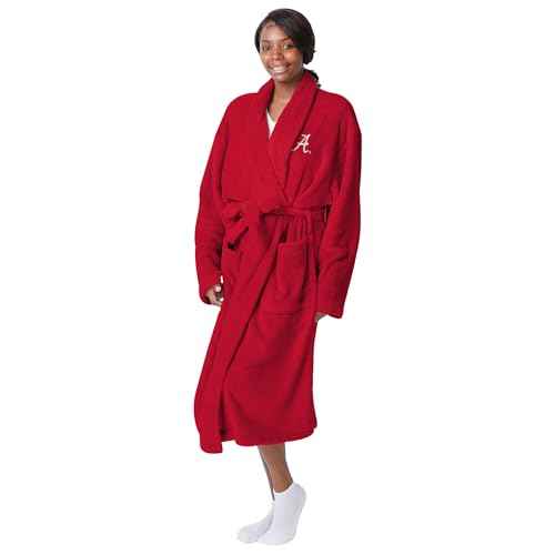 FOCO NCAA Big Logo Unisex Robe ? Super Soft Plush Lounge Wear with Large Embroidered Team Logos (Front & Back)
