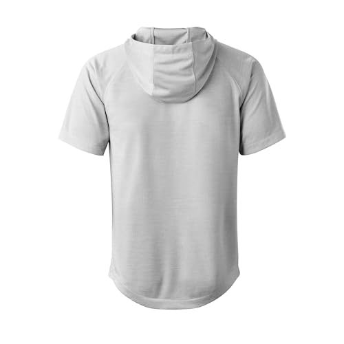 Men's Lightweight Short Sleeve Hoodie 2.0 - X-Large Grey
