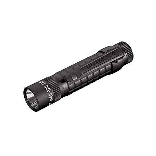 Maglite Mag-Tac LED 2-Cell CR123 Flashlight - Plain-Bezel, Matte Black
