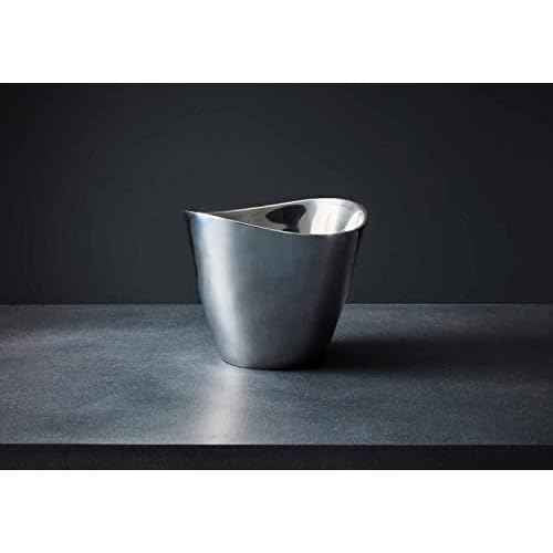 nambe Vie Champagne Bucket | Wine & Champagne Cooler for Parties, Dinner, Kitchen, Bar Cart | Insulated to Keep Wine & Beverages Cold | Gift for Wine Enthusiasts | Made of Metal Alloy