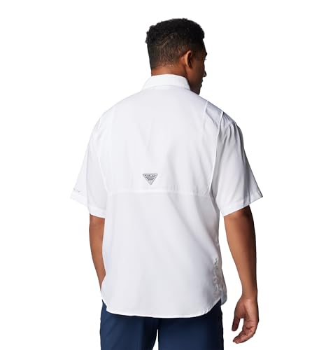Columbia Men's PFG Tamiami II Short Sleeve Shirt - Medium White