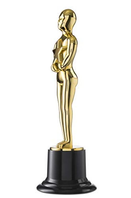 Prextex 10-Inch Gold Award Trophy for Trophy Awards and Party Celebrations, Award Ceremony, and Appreciation Gift,