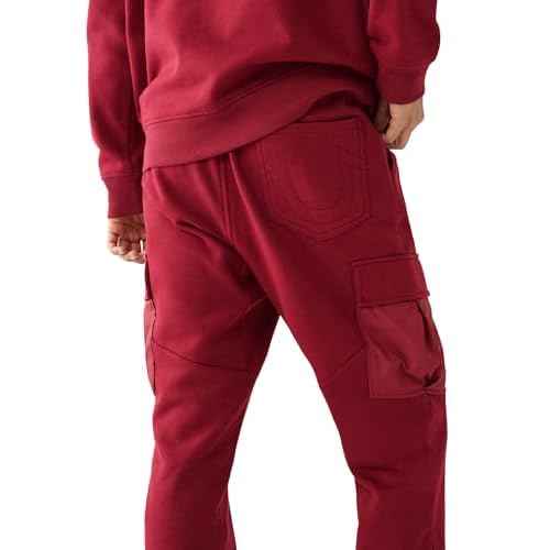 True Religion Men's Cargo Pocket Revolt Fleece Jogger