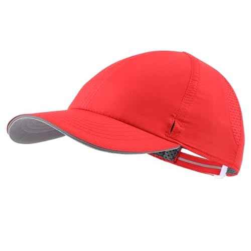 Connectyle Mens Womens Quick Dry Performance Running Cap Lightweight Reflective Sports Hat UPF 50+ Outdoor Athletic Sun Cap