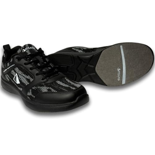 Pyramid Men's Path Lite Hybrid Mesh Bowling Shoes - Black Grey 11