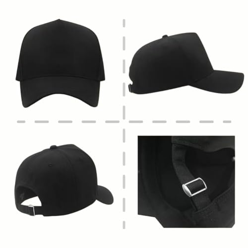 Oversize XXL Trucker Hat for Men Big Head Baseball Cap - One Size Black