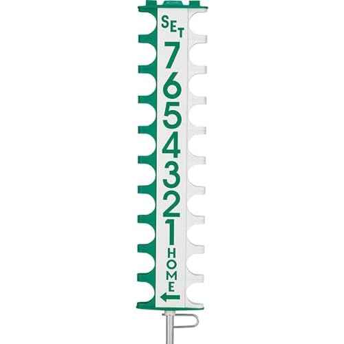 GAMMA Scor-Post Pro Tennis Scorekeeper ? Court Scoreboard for Matches ? Durable Metal Support Frame ? Quick-Release Net Post Attachment ? Tracks 3 Sets or 8-Game Pro Set