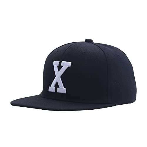 Black 3D Embroidered Logo Snapback Hat - Unisex Baseball Cap