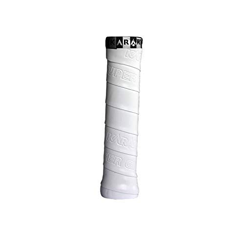 Karakal - PU Super Grip - Self-Adhesive Grip Tape for Badminton, Squash, Tennis, Hockey Stick or Ice Hockey Stick – Pack of 5 or 24 – Assorted Colours, White, 2 x Grips