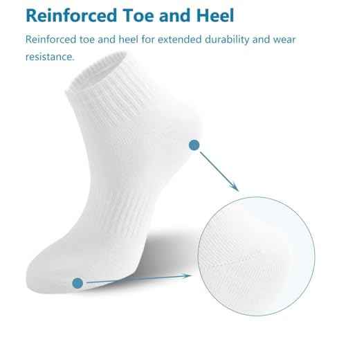 Irisbear Ankle Socks for Women, Cotton Gym Socks Thin Running Socks 5 Pairs