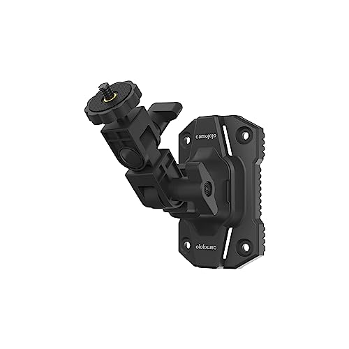 Trail Camera Mounting Bracket with 1/4"-20 Thread, 360° Rotating Adjustable Holder for Outdoor Hunting Gear