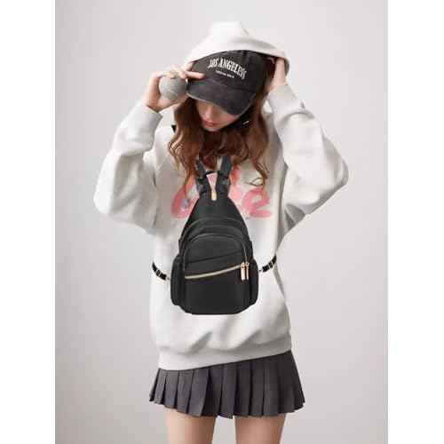 Small Crossbody Sling Bag for Women, Mini Backpack Sling Backpack Convertible, Chest Bag for Hiking Daypack