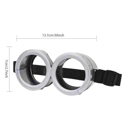 Cosplay Costume Accessories Include Vintage Steampunk Goggles, Yellow Beanie Knitted Hat, Black Gloves