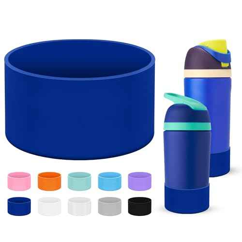Mokoart Silicone Boot Compatible with Owala Kids Water Bottle 16/14 oz, Anti-Slip Rubber Bottom Protective Sleeve for Owala Kids FreeSip 16oz, Accessories for Owala Kids Flip 14oz
