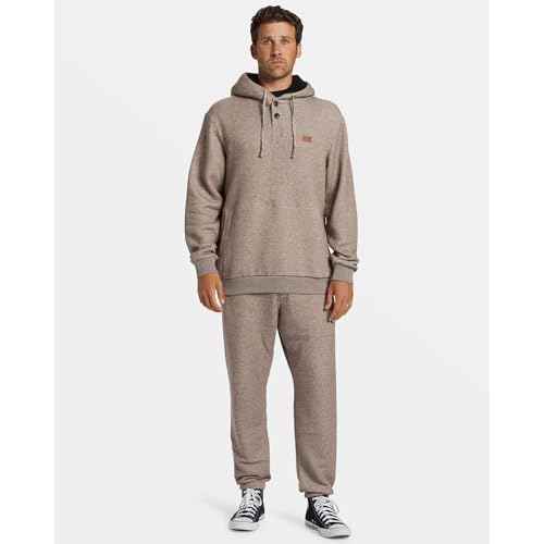 Billabong mens Hudson Pullover Fleece Double Button Sweatshirt