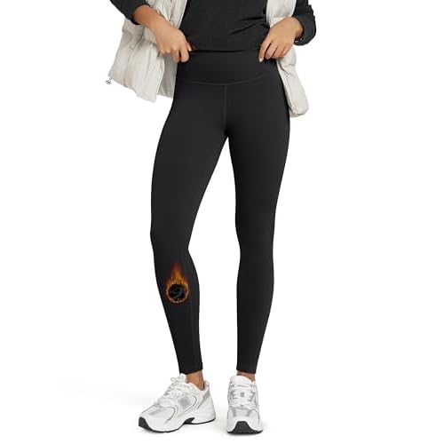 ODODOS Women's Thick Fleece Lined Leggings Thermal Warm Winter Tights - 25" / 28" High Waisted Yoga Pants with Back Pockets