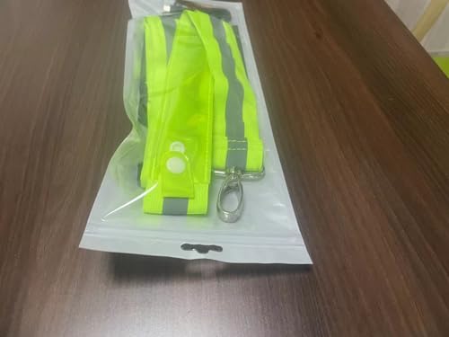 Todoxi LED Belt Reflective Sash for Walking at Night, High Visibility Adjustable Night Running Safety Gear Rechargeable LED Light Up Running Belt Reflective Gear for Runners Walkers Men Women
