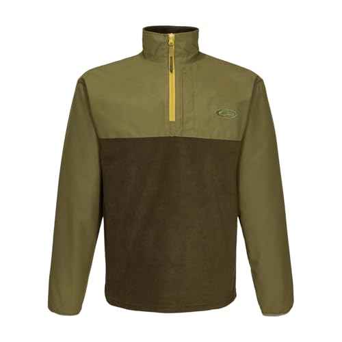 Drake Waterfowl Men's MST Quarter 1/4 Zip Refuge Eqwader Waterproof Windproof Breathable Resistant Outdoor Hunting Jacket