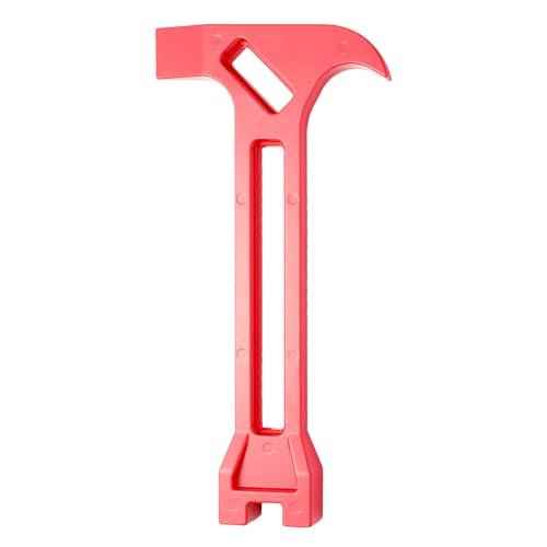 4-in-1 Emergency Tool ? Gas & Water Shut Off Wrench, Non-Sparking Pry Bar, Earthquake Survival Tool ? Firefighter-Designed, for First Responders & Home Safety£¨Red£©