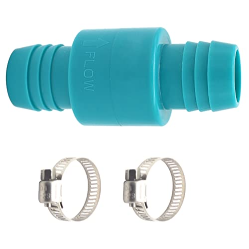 1 1/8 Inch Check Valve for Marine Boat Bilge Pump Hose Non-Return Inline Fitting