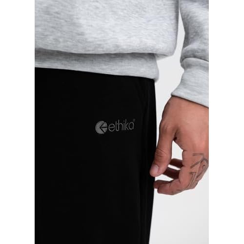 Ethika Men's Raw Edge Sweatpant | Black