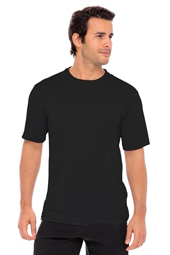 Men's Big & Tall Moisture-Wicking Short Sleeve Athletic T-Shirt - Large Tall Black