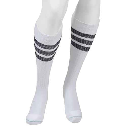 Juzo 20-30 mmHg Power Comfort Knee High Closed Toe CompressionSock,Retro White,Large