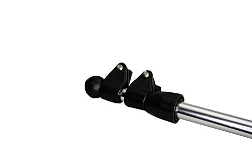 Telescoping Boat Flag Pole 26"–48" Aluminum 3/4" Tube with USA Flag