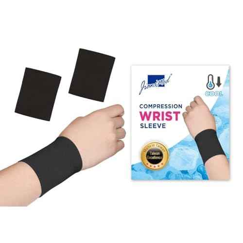 WinCool¢ç Compression Wrist Sleeve?Lightweight, Cooling Yarn, Moisture-Wicking, Wrist Support, Pain Relief, Daily Use, Taiwan Excellence S/M