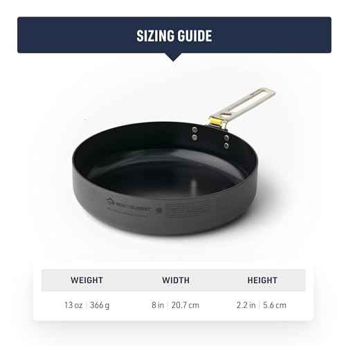 Sea to Summit Frontier Ultralight 8 Inch Camping Cooking Pan