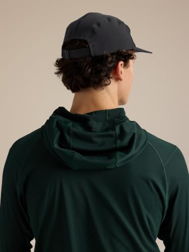 Large Black Arc'teryx Gamma 5 Panel Cap - Lightweight Packable Hiking Hat