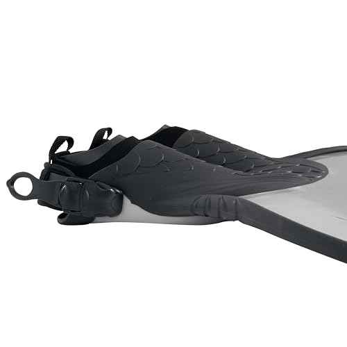 Mermaid Linden Adult Monofin - BLK/SIL