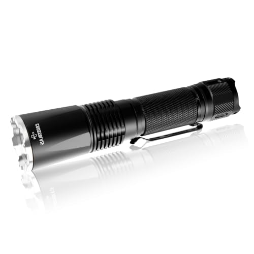 Rechargeable Tactical Flashlight 2200LM Long Range Beam for Outdoors & Security