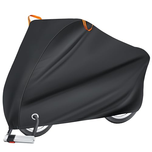 420D Waterproof Bike Cover for 1 Bike - XL Size, Windproof & UV Resistant