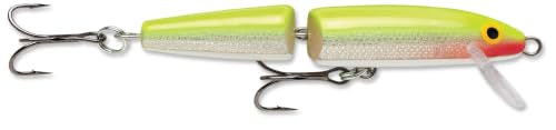 Fishing Lure - Jointed Hard Bait 4-3/8" Silver Fluorescent Chartreuse