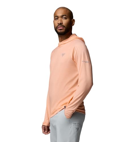 Men's Lightweight PFG Uncharted II Hoodie - Medium Bright Nectar, UPF 30 Sun Protection
