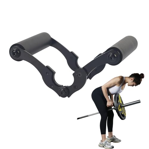 Landmine Handle Attachment for Barbell - Double D Row Grip, Non-Slip Rubber, Multi-Angle Fit