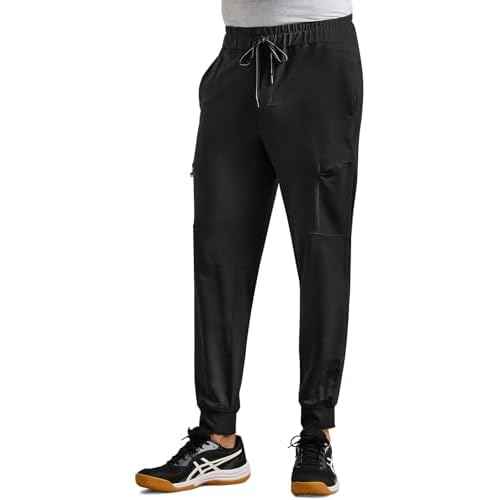 Healing Hands Men's Scrub Pant Nolen Jogger with 6 Pocket, Moisture Wicking, 360¡Æ Stretch & Recycled Fibers 9172