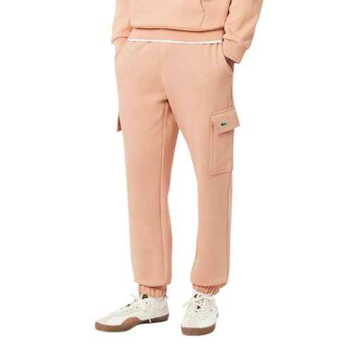 Lacoste Mens Regular Fit Non-Brushed Fleece Cargo Sweatpants
