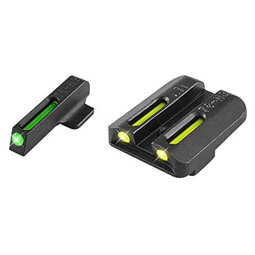 TRUGLO TFO Tritium & Fiber-Optic Handgun Sight Durable Snag-Resistant Glowing Night Sight, Compatible with Kahr Arms Handguns