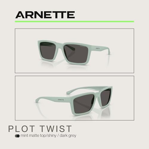 ARNETTE Plot Twist AN4346 Square Sunglasses for Men +BUNDLE with ACCESSORY EYEWEAR KIT