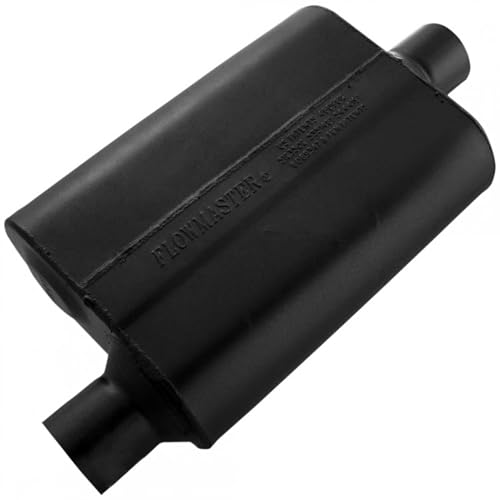 Flowmaster 40 Series Original Chambered Muffler ? 2.50¡± Offset In / 2.50¡± Center Out ? Aggressive Sound ? 16-Gauge Aluminized Steel ? For Muscle Cars, Street Rods, Trucks, SUVs & Strip Builds (42541)