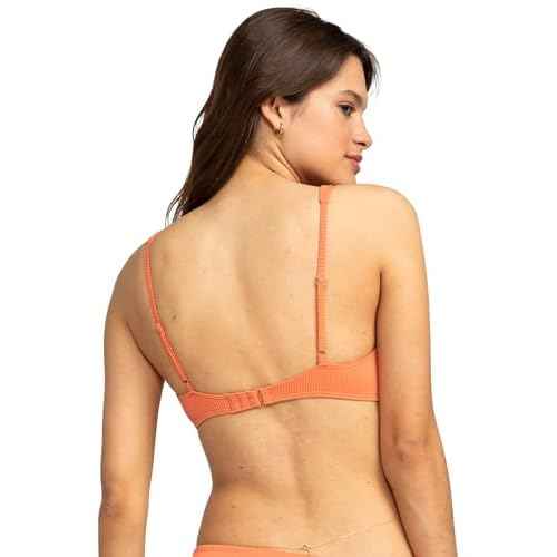 Roxy Women's Bralette Bikini Adjustable Swim Top, Quick-Dry, UPF 50+, Pool, Surf, Resort Wear