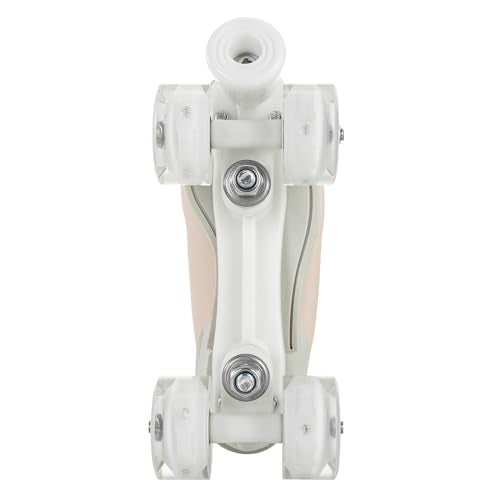Pink High-Top Four-Wheel Roller Skates for Women, Indoor Outdoor, Size 7.5